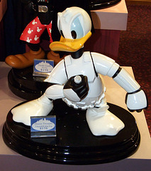 Donald Duck as a Stormtrooper Sculpture in the Disney Store on 5th Avenue, August 2007