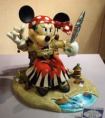 Pirate Minnie Mouse Sculpture in the Disney Store, June 2008