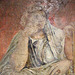 Detail of the Man and Woman Seated Side by Side Wall Painting from the Villa of P. Fannius Synistor at Boscoreale in the Metropolitan Museum of Art, Sept. 2007