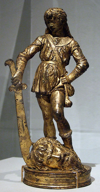 David with the Head of Goliath by Bellano in the Metropolitan Museum of Art, August 2007