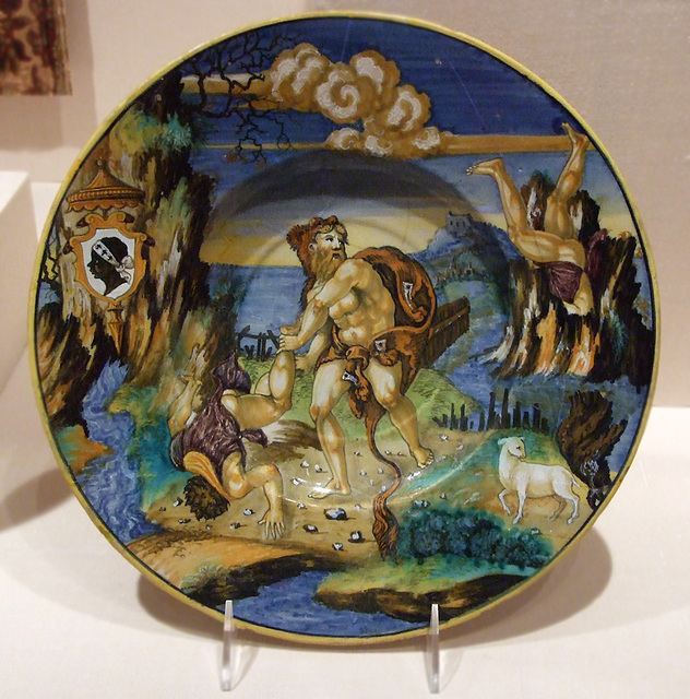 Plate with Hercules and Lichas in the Metropolitan Museum of Art, September 2010