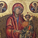 Detail of Madonna and Child on a Curved Throne in the National Gallery, September 2009