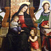 Detail of the Madonna and Child Enthroned with Saints by Raphael in the Metropolitan Museum of Art, December 2007