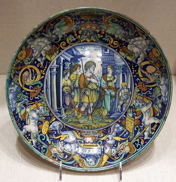 Renaissance Dish with Aeneas and Dido in the Metropolitan Museum of Art, January 2008