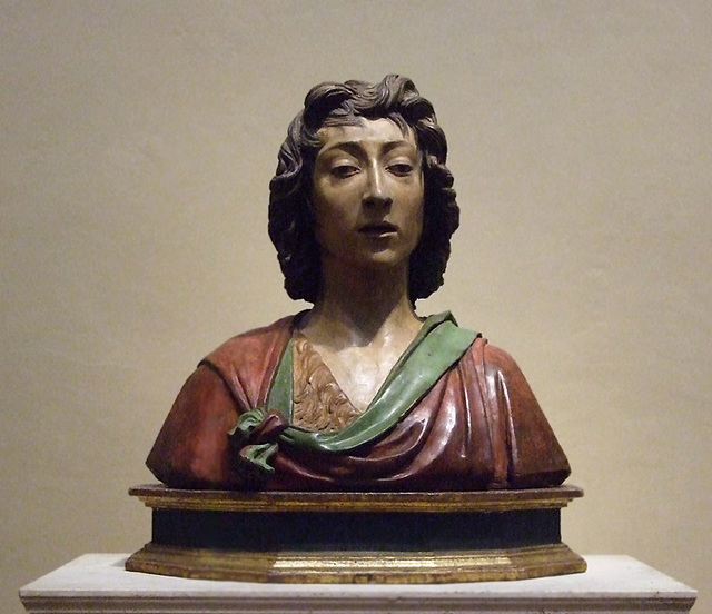 St. John the Baptist by Benedetto da Maiano in the National Gallery, September 2009