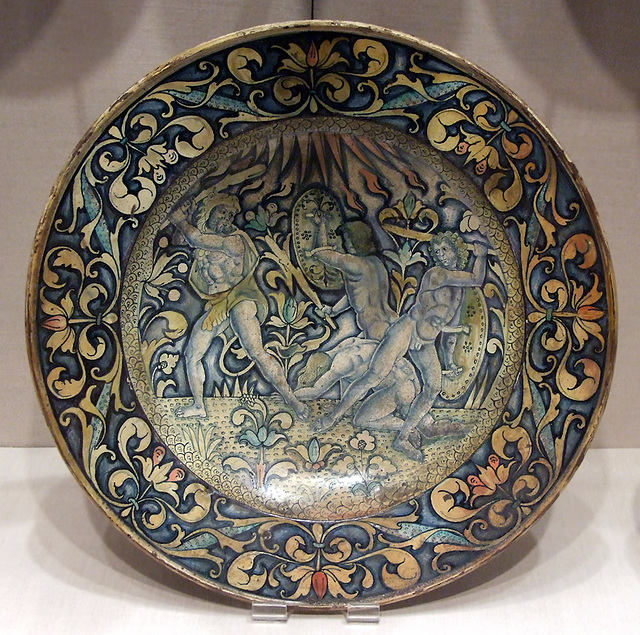 Renaissance Dish with Hercules vs. the Giants in the Metropolitan Museum of Art, January 2008
