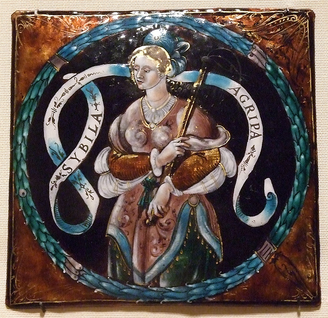 Plaque: Sibyl Agrippa in the Metropolitan Museum of Art, March 2009