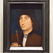 Portrait of a Man with an Arrow by Memling in the National Gallery, September 2009