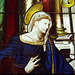 Detail of the Virgin Annunciate Stained Glass in the Metropolitan Museum of Art, August 2007