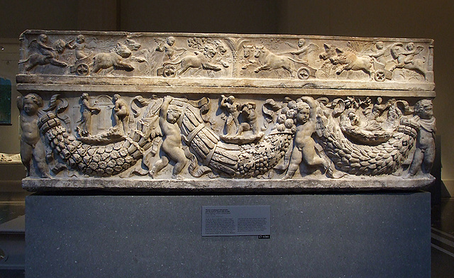 Garland Sarcophagus with Scenes of Theseus and Ariadne in the Metropolitan Museum of Art, July 2007