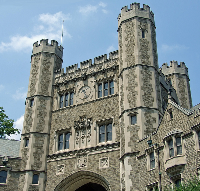Detail of Blair Hall at Princeton University, July 2011