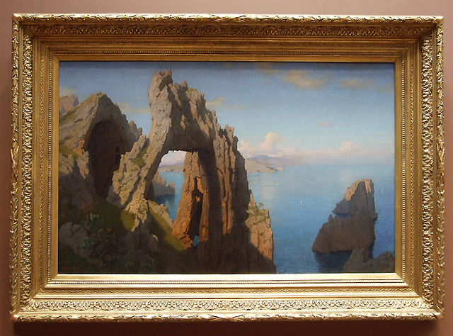 Natural Arch at Capri by Haseltine in the National Gallery, September 2009