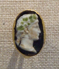 Gold Ring with a Cameo Glass Portrait of the Emperor Augustus in the Metropolitan Museum of Art, September 2009