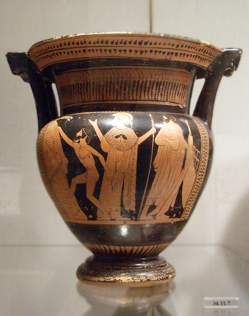 Terracotta Column Krater Attributed to the Orchard Painter in the Metropolitan Museum of Art, February 2010