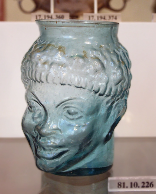 Glass Cup in the Form of a Head of an African in the Metropolitan Museum of Art, February 2010