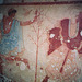 Etruscan Dancers Wall Painting in the Tarquinia Museum, 1995