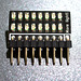 16 LEDs on black PCB