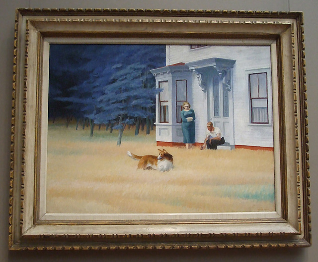 Cape Cod Evening by Hopper in the National Gallery, September 2009