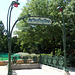 Entrance to the Paris Metropolitain by Guimard in the National Gallery Sculpture Garden, September 2009