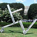 Cubi XXVI by David Smith in the National Gallery Sculpture Garden, September 2009