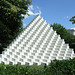 Four-Sided Pyramid by Sol Lewitt in the National Gallery Sculpture Garden, September 2009