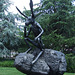 Thinker on a Rock by Barry Flanagan in the National Gallery Sculpture Garden, September 2009