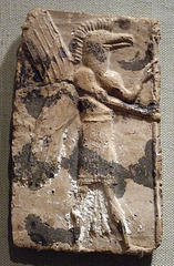 Molded Plaque with an Eagle-Headed Apkallu in the Metropolitan Museum of Art, August 2008