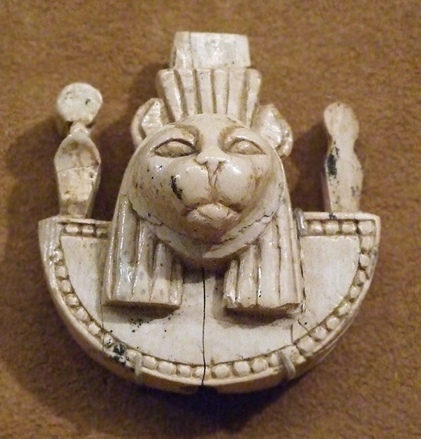 Ivory Aegis of the Egyptian Goddess Bastet in the Metropolitan Museum of Art, July 2010