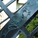 Detail of the Armillary Sphere in Magnolia Plaza of the Brooklyn Botanical Garden, July 2008