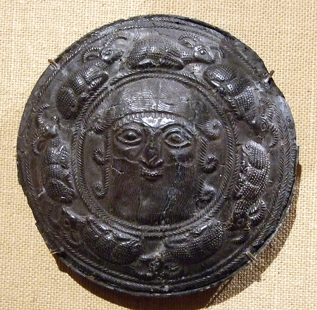 Roundel with a Head of a Hero Surrounded by Caprids in the Metropolitan Museum of Art, September 2010
