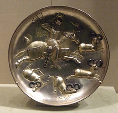 Sasanian Plate with a King Hunting Rams in the Metropolitan Museum of Art, July 2010