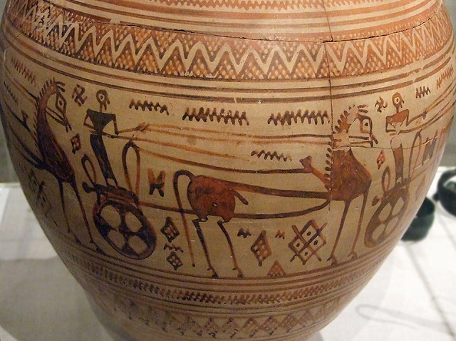 Detail of the Body of a Terracotta Neck Amphora in the Metropolitan Museum of Art, Oct. 2007