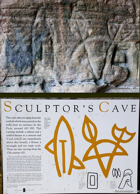 Sculptors' Cave - The Pictish graffiti