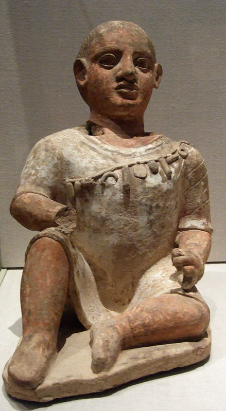 Terracotta Temple Boy in the Metropolitan Museum of Art, February 2008