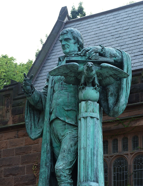 Detail of the Statue of John Witherspoon, Princeton University, August 2009