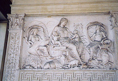 The Tellus Relief on the Ara Pacis in Rome, June 1995