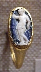 Gold and Cameo Glass Ring from Cyprus in the Metropolitan Museum of Art, November 2010