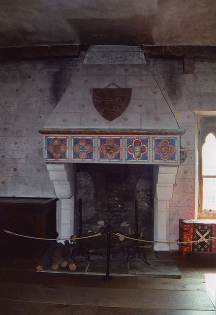 Fireplace Inside the Medieval Palace in the Tower of London, 2004