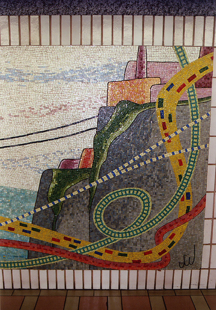 Mosaic in the Pavonia-Newport NJ Path station, April 2007