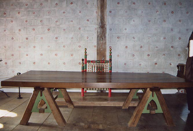 Table Inside the Medieval Palace in the Tower of London, 2004