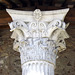 Detail of a Corinthian Capital on the Round Temple by Tiber in Rome, June 2012