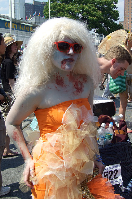 Bloody Mermaid at the Coney Island Mermaid Parade, June 2008