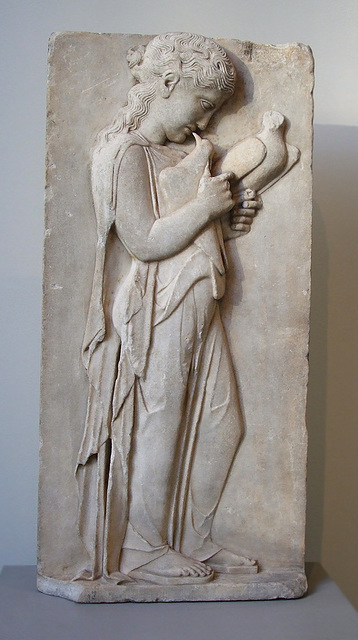 greek young marble grave stele metropolitan doves museum 2007 july ipernity classical