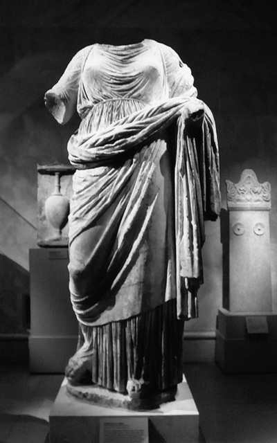 Marble Sculpture of a Greek Woman in the Metropolitan Museum of Art, Feb. 2007
