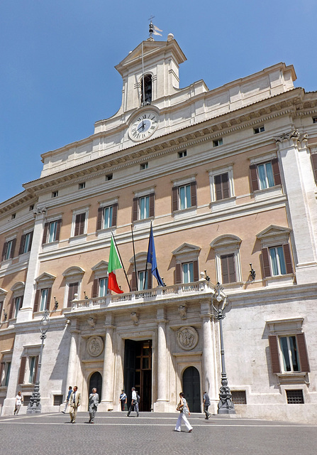 The Italian Parliament Building in Rome, July 2012