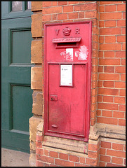 post box at Longwall Garage