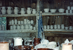 Potter's Shop at  Old Sturbridge Village, circa 1990