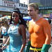 A Mermaid and Aquaman at the Coney Island Mermaid Parade, June 2008