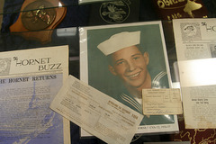 USS Hornet - One of our docents (2827)