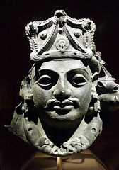 Detail of a Mask of Vishnu as Para Vasudeva in the Metropolitan Museum of Art, September 2010